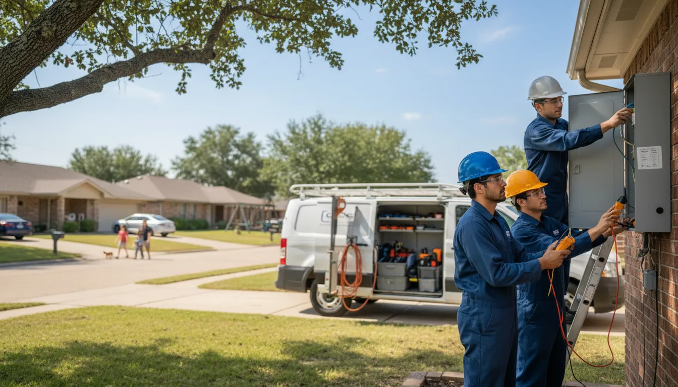 Certified electrician providing emergency electrical services in Rockville, NE